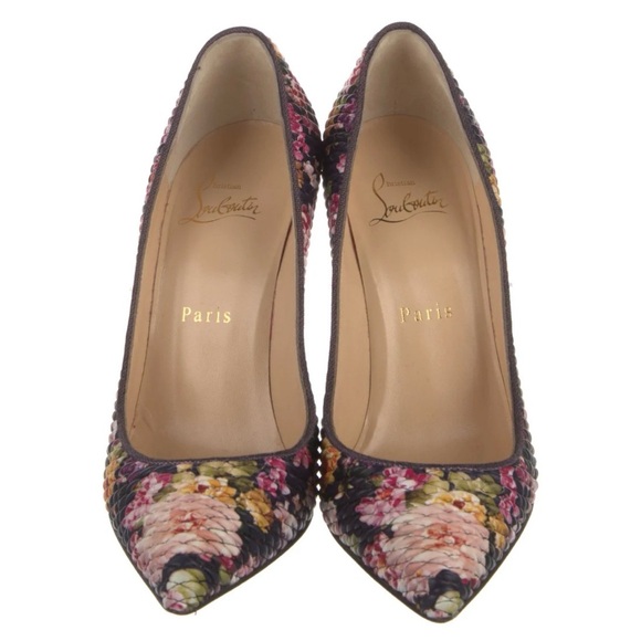Floral Patterned Women's Heels - Picture 5 of 7